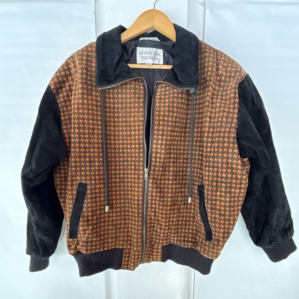Brandon Thomas Black Leather Jacket Interior Label